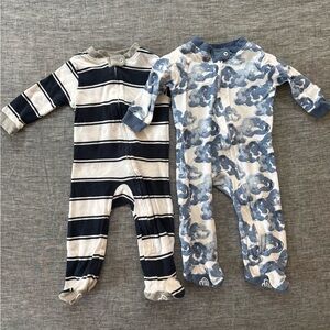 Like new Burt’s Bees footie pajamas, 3-6m